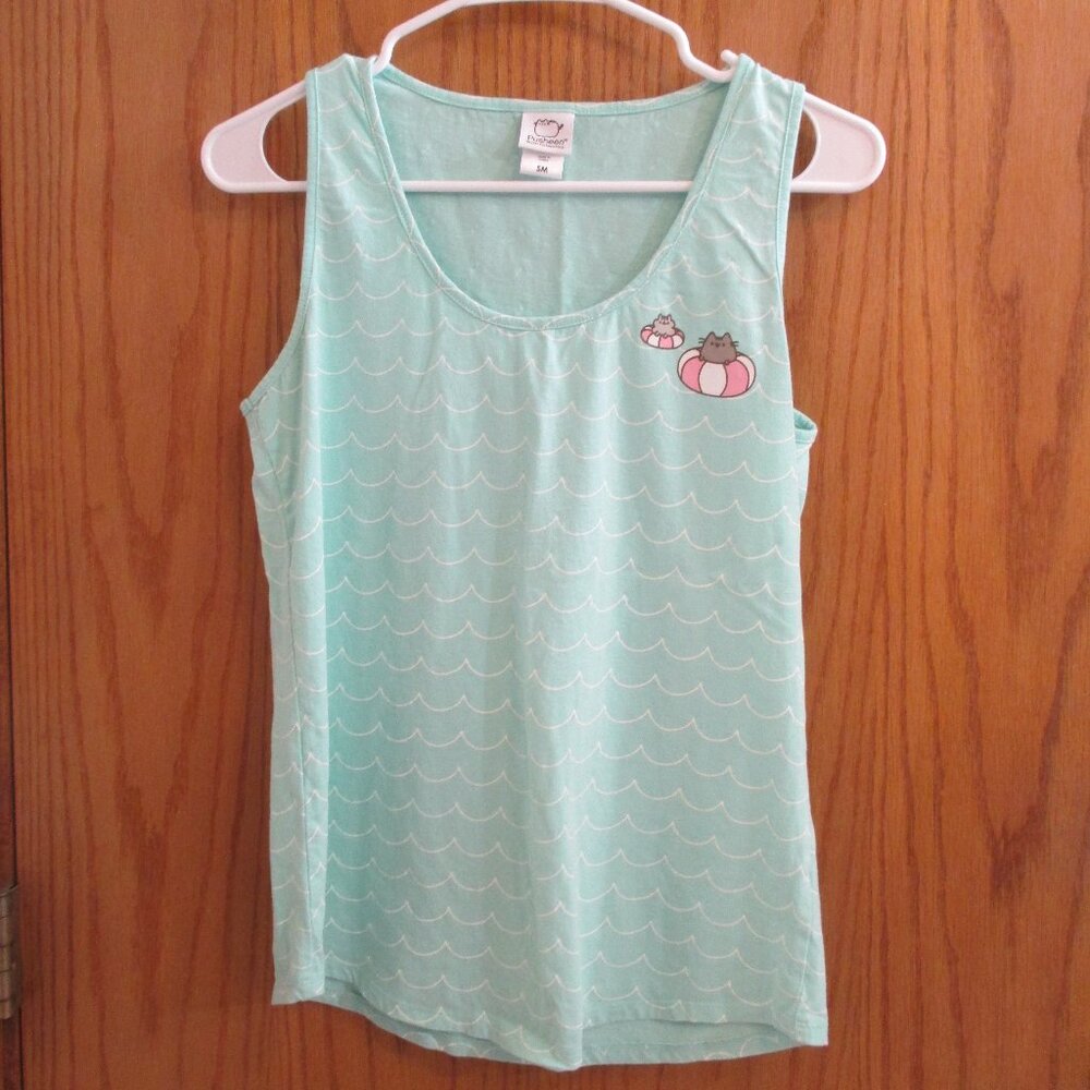Pusheen Tank Top Summer Beach Unisex Small